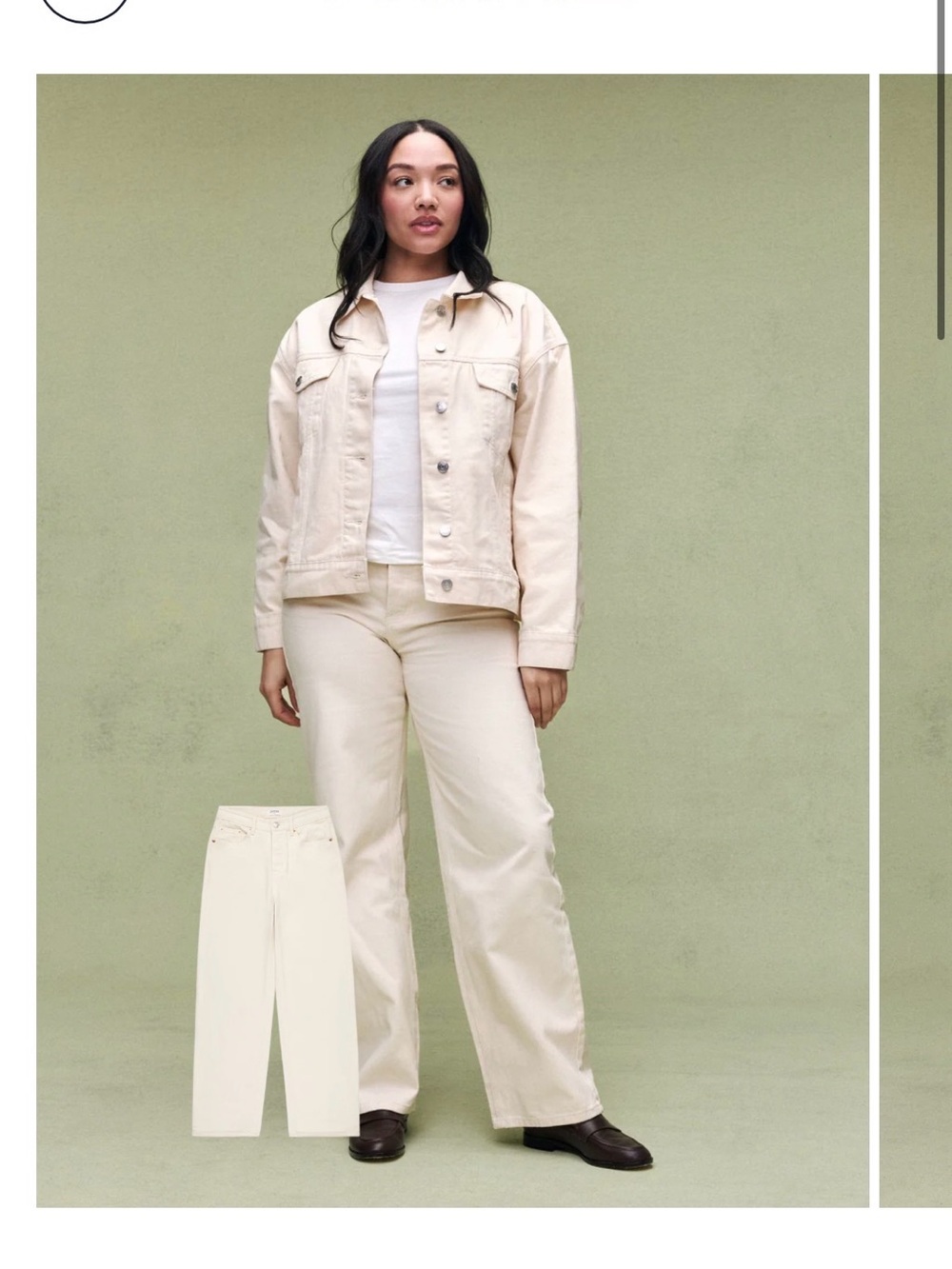 Parke Classic Jeans in Cream